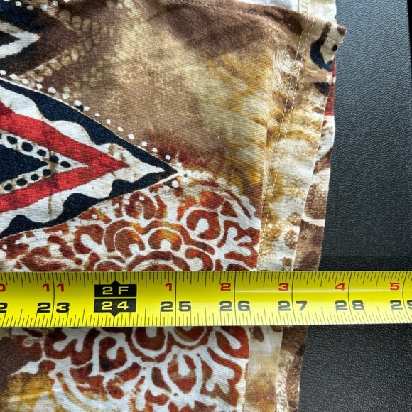 ALFRED DUNNER Women’s XL Animal Print Gold Sequin V Neck T Shirt Stretch L/S - Picture 12 of 15